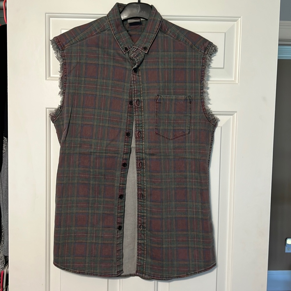ASOS sleeveless button down